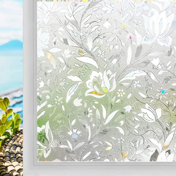 Ozdobna FOLIA do Szyb Okien Samoprzylepna 200x45cm iwzór kwiaty AG977B
