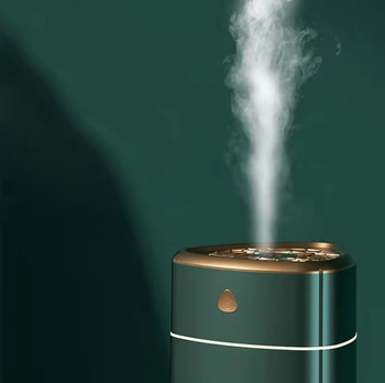 Ultradźwiękowy NAWILŻACZ powietrza 4W 1000ml 21cm biało-złoty DA195