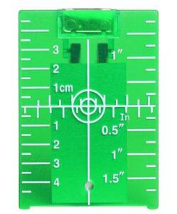 CELOWNICZA TARCZA do Laserów Zielonych 10,5x7,5cm + statyw AG766