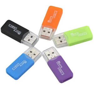 Czytnik Kart Pamięci microSD/TF w formie pendrive'a USB mix kolorów AK242B