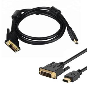 KABEL HDMI 19PIN - DVI DualLink sygnał cyfrowy 200 cm czarny HD8
