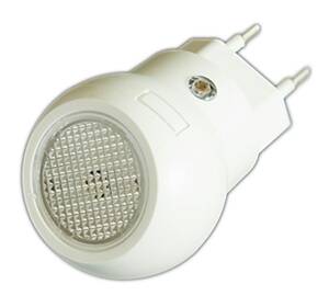 NOCNA LAMPKA LED z Czujnikiem Zmierzchu 1W biała ZD19