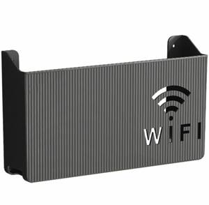 Naścienna PÓŁKA na Router Wi-Fi czarna AG986A