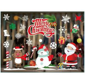 Świąteczne NAKLEJKI Okienne 2 plansze z naklejkami Boże Narodzenie 50x35cm DA42
