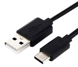 Uniwersalny KABEL USB C Przewód 100cm czarny KK21T