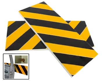 2 x OCHRANIACZ DRZWI AUTA Odbojnik Garażowy naścienny 50x20x2 cm AG566 