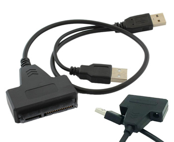 ADAPTER USB 2.0 do Urządzeń SATA  2.5" HDD SSD czarny AK296A