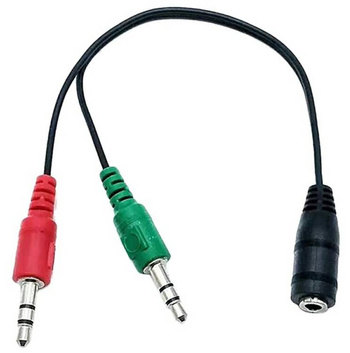 ADAPTER do Słuchawek minijack 3,5mm Audio 20cm AK268A