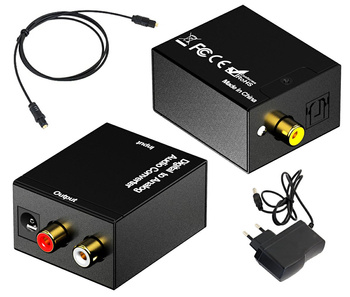 AK319 KONWERTER AUDIO TOSLINK COAXIAL CINCH RCA