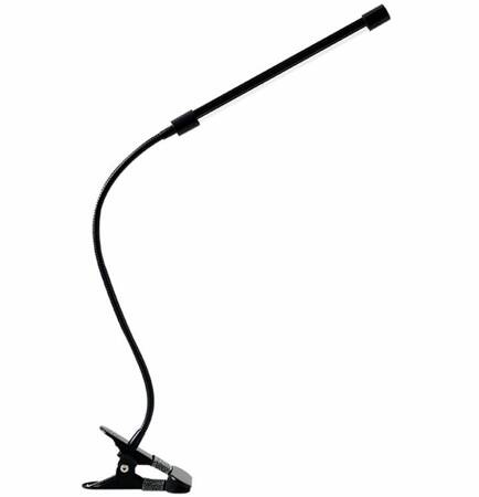 Bezcieniowa LAMPKA Nocna Biurkowa z Klipsem 20LED USB czarna ZD20A