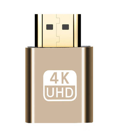 EMULATOR Monitora do Kart Graficznych GPU HDMI złoty AK53C