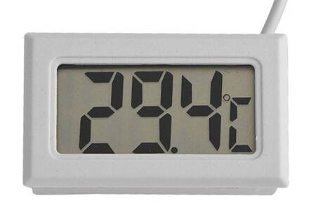 Elektroniczny TERMOMETR LCD z Sondą 100cm biały AG195B