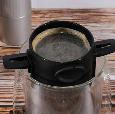 FILTR do Zaparzania Kawy wielorazowego użytku czarny DA87