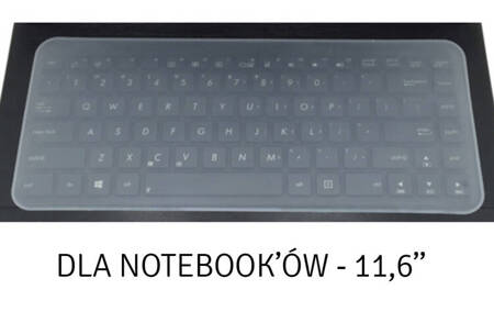 FOLIA Ochronna na Klawiaturę Laptopa 11,6" silikonowa AK317C