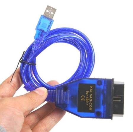 INTERFEJS Diagnostyczny OBD 2 KKL Kabel VAG USB 130cm niebieski KB1