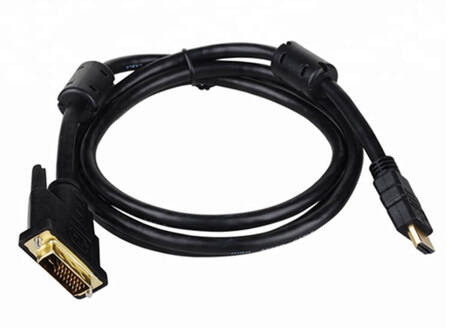 KABEL HDMI 19PIN - DVI DualLink sygnał cyfrowy 200 cm czarny HD8
