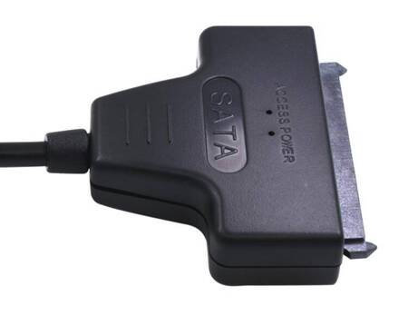 KABEL SSD HDD Usb 2.0 do SATA 2.5" Adapter do podłączania dysków czarny AK296