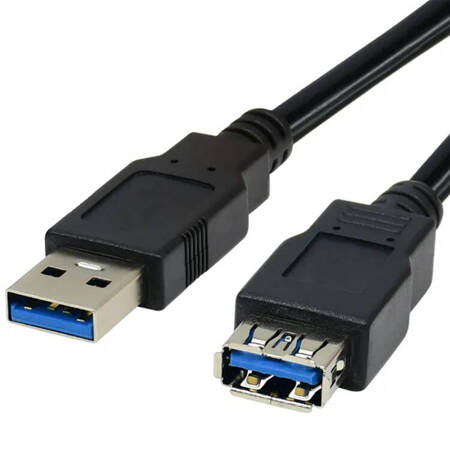 KABEL do Transmisji Danych USB 3.0 A-A Hot Swap 180cm czarny KP7 