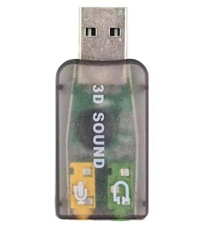 KARTA MUZYCZNA DŹWIĘKOWA 3D SURROUND 5.1 USB AK103
