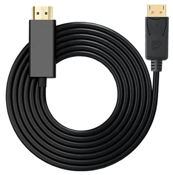 Kabel DP-HDMI z Displayport do Full HD 180cm czarny HD39 