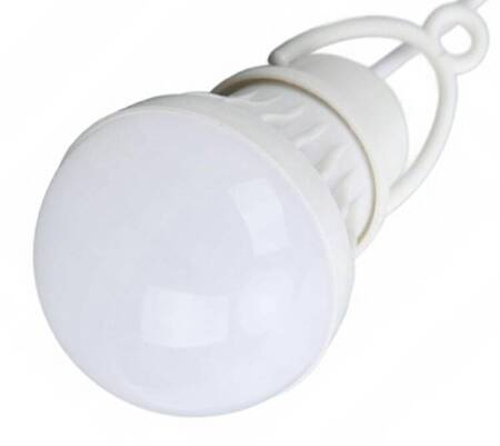 LAMPKA KAMPINGOWA LED zasilana USB 5W biała ZD92