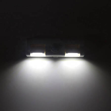 LAMPKA LED z Czujnikiem Ruchu i Zmierzchu 8xLED czarna ZD26B 