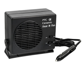 NAGRZEWNICA SAMOCHODOWA Termowentylator 12V 300W czarny AG166A 