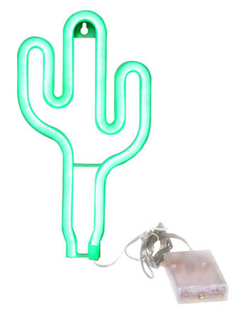 NEONOWA LAMPA w Kształcie Kaktusa 108LED Ścienna USB 5V zielona ZD79 