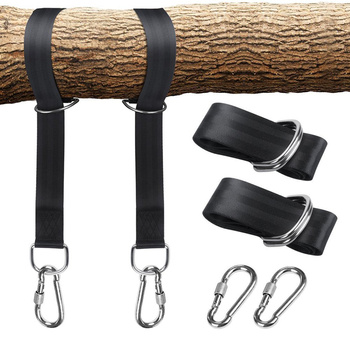PASY DO ZAWIESZANIA HAMAKA HUŚTAWKI Taśmy 2 szt.150 cm czarne AG724