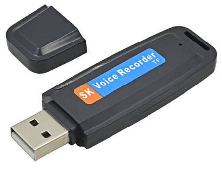 PENDRIVE Z Wbudowanym Dyktafonem Cyfrowym MP3 na microSD AK288A