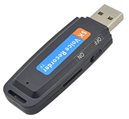 PENDRIVE Z Wbudowanym Dyktafonem Cyfrowym MP3 na microSD AK288A
