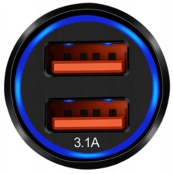 PLS34D ŁADOWARKA SAMOCHODOWA 2 X USB 3.0 CZARNA