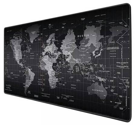 PODKŁADKA POD KLAWIATURĘ MYSZ komputerową mapa świata 80x30cm AK135B 