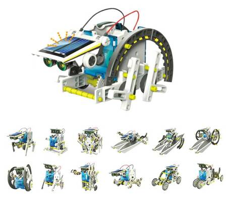 ROBOT SOLARNY 14w1 Edukacyjny Zestaw Konstrukcyjny AG211B