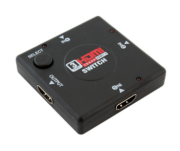 ROZDZIELACZ HDMI FULL HD 3 Wejścia 1 Wyjście czarny HD28 