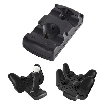 STACJA DOKUJĄCA na Kontrolery Ruchowe MOVE i SONY czarna PS3 AK286 
