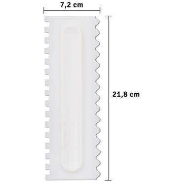 SZPATUŁKA do DEKORACJI CIAST TORTÓW 22x7cm biała AG406H 