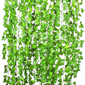 SZTUCZNY BLUSZCZ Wiszący Drobnolistny Osłona 6x200cm zielony AG723A 