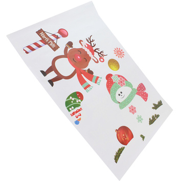 Świąteczne NAKLEJKI Okienne 2 plansze z naklejkami Boże Narodzenie 50x35cm DA42 
