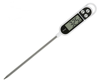 TERMOMETR SZPILKOWY DO MIĘSA LCD elektroniczny szary AG254E 