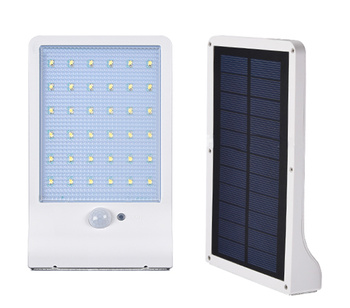 WISZĄCA LAMPA SOLARNA Zewnętrzna z czujnikiem ruchu LED biała ZD45C 