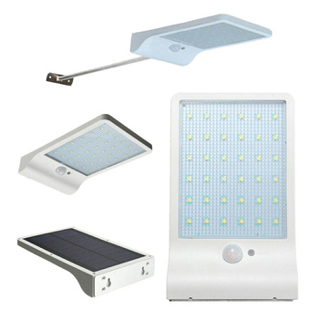 WISZĄCA LAMPA SOLARNA Zewnętrzna z czujnikiem ruchu LED biała ZD45C 