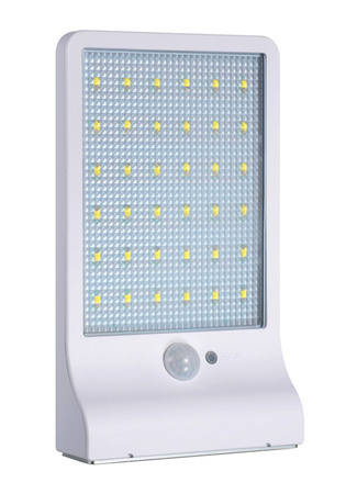 WISZĄCA LAMPA SOLARNA Zewnętrzna z czujnikiem ruchu LED biała ZD45C 