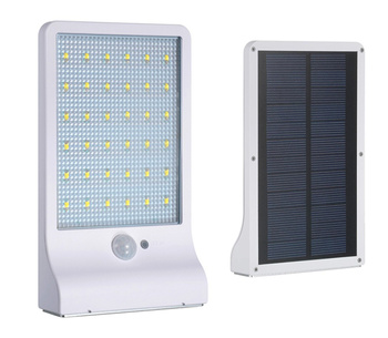 WISZĄCA LAMPA SOLARNA Zewnętrzna z czujnikiem ruchu LED biała ZD45C 