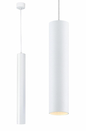 Wisząca LAMPA Sufitowa Typu Tuba 14LED max 8W biała ZD74J 