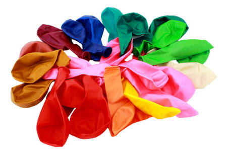 Zestaw BALONÓW Lateksowych 25szt balony pastel mix kolorów AG624A 