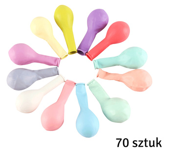 Zestaw BALONÓW na każdą imprezę okolicznościową balony 70szt AG624D 