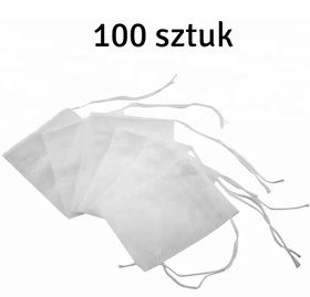 100 Woreczków do Zaparzania Herbaty 7x5cm 100sztuk białe AG967