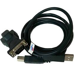 Adapter z USB do RS232 Przejściówka 60cm czarna AK50 