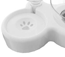 Automatyczny DOZOWNIK WODY + 2 miski na Karmę dla kota psa biały AG684E